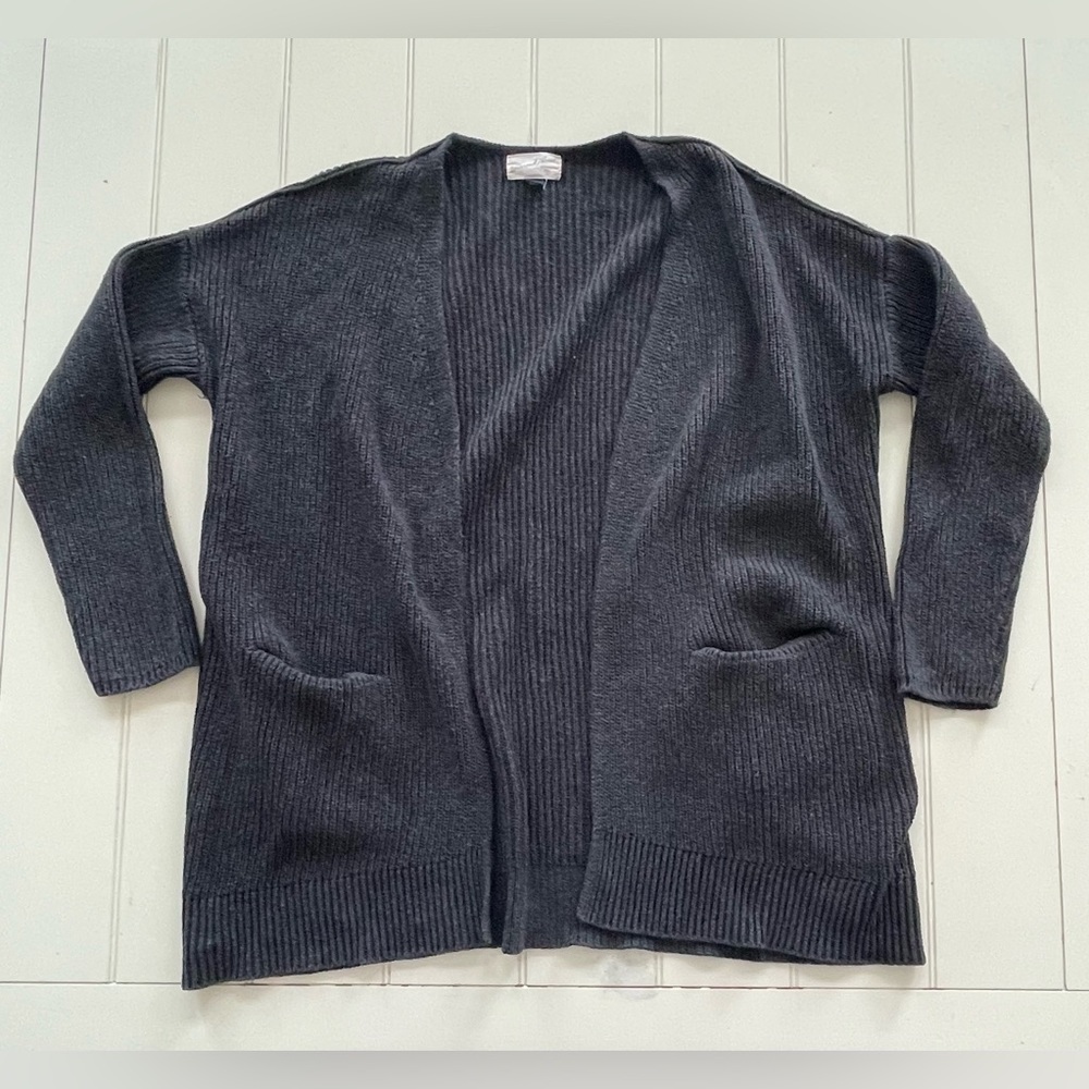 Universal Thread Gray Knitted Cardigan With Pockets- XL